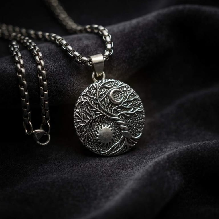 Tree of Life Titanium Steel Necklace - Image 1