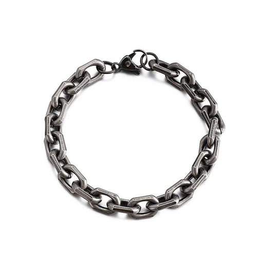 Black Paperclip Chain Bracelet