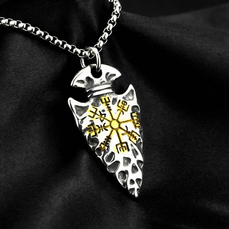 Vikings Design Titanium Steel Pendant Necklace - Image 2