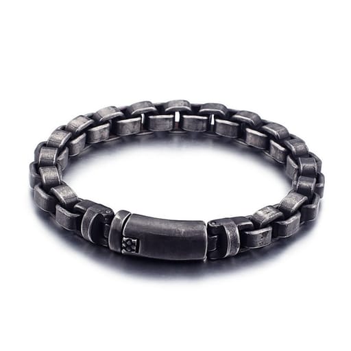 Men’s Chain Link Vintage Bracelet- Matt Finish