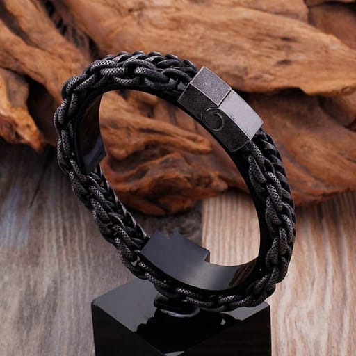 Titanium Steel Double Layer Vintage Bracelet