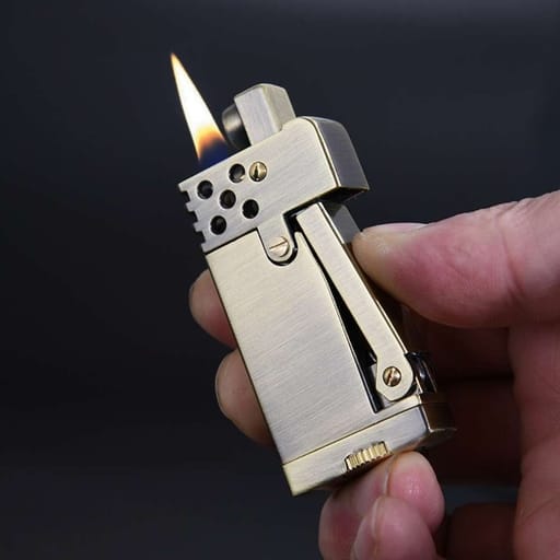Retro Side Ignition Refillable Oil Lighter