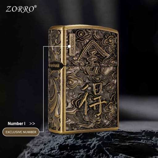 ZORRO Fortune Engraved Kerosene Lighter