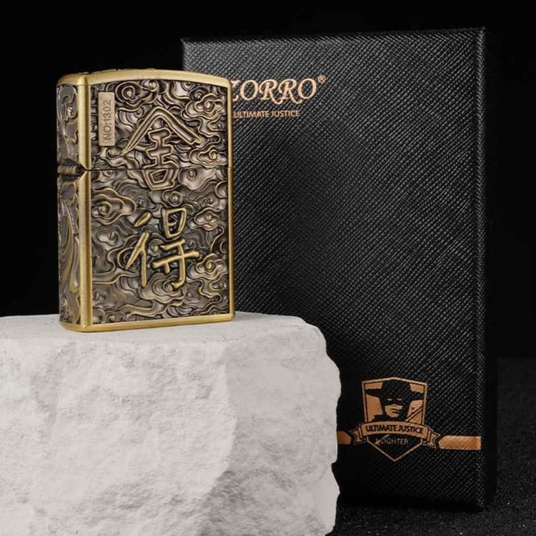 ZORRO Fortune Engraved Kerosene Lighter - Image 3