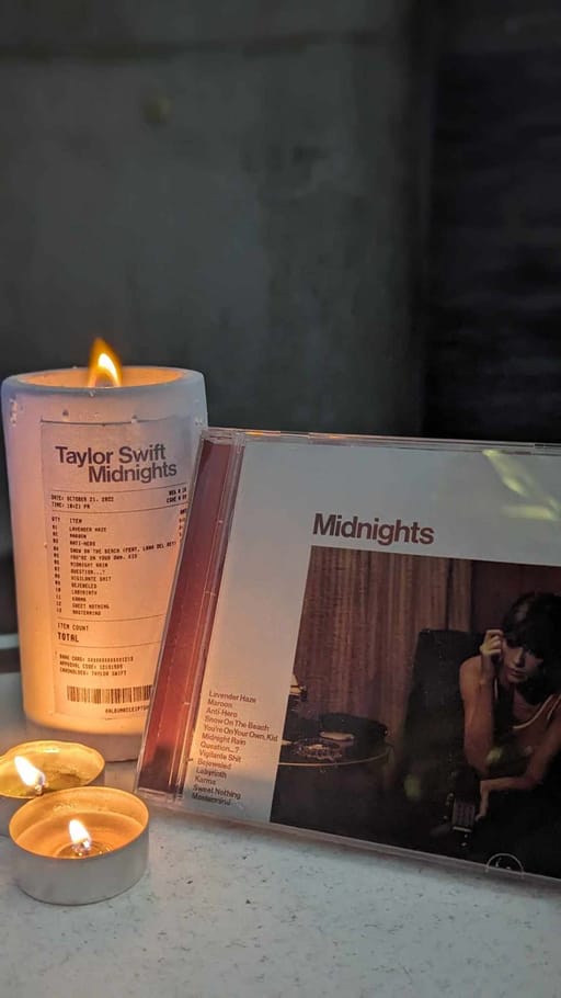 Taylor Swift Theme Candle