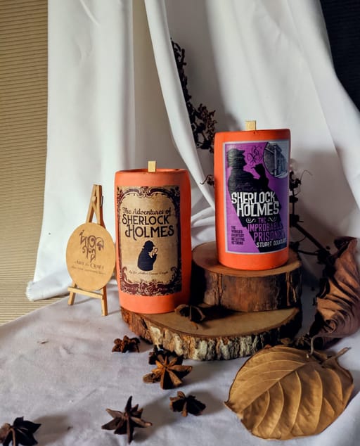 Sherlock Holmes Theme Candle
