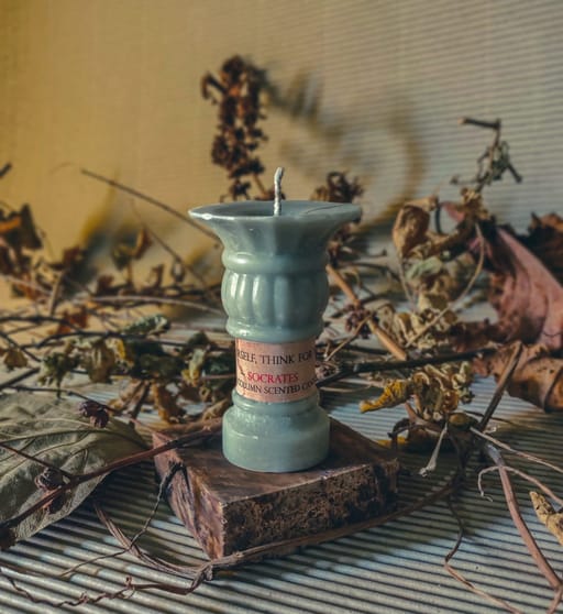 Vintage Pillar Candle