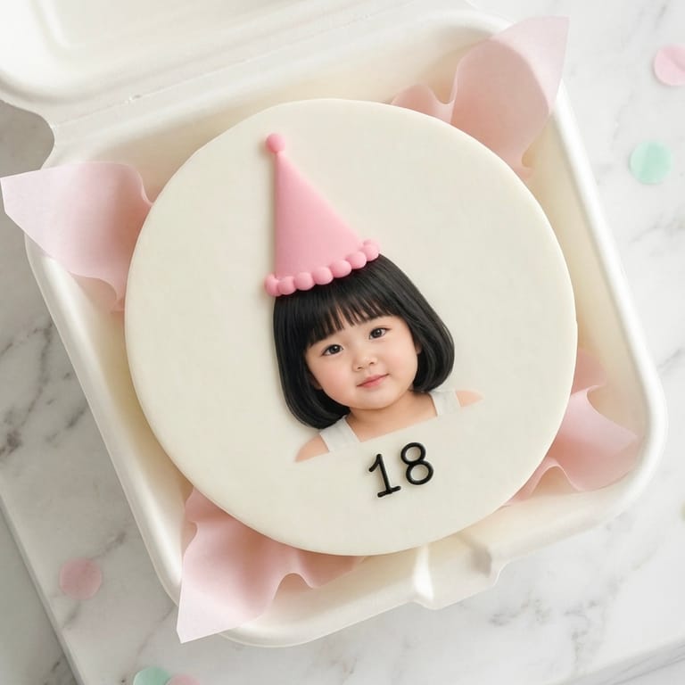 Glow Up Edible Icing Printed Bento Cake