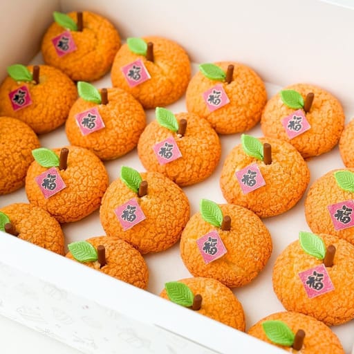 CNY Mandarin Orange Creme Puffs