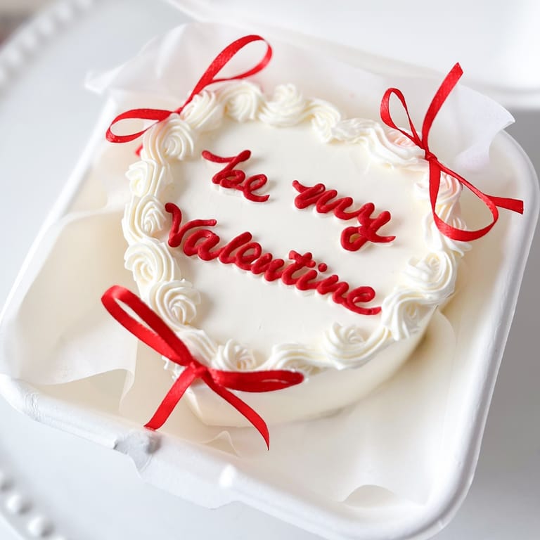 Be My Valentine Heart Bento Cake - Image 1