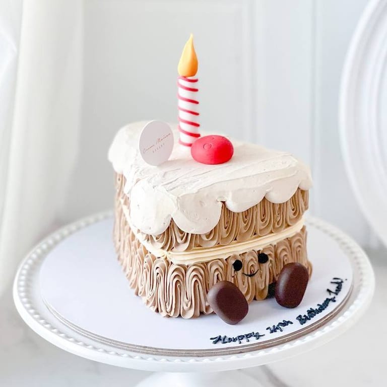 Jellycat Inspired Sliced Birthday Cake