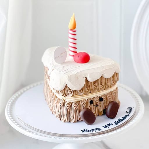 Jellycat Inspired Sliced Birthday Cake