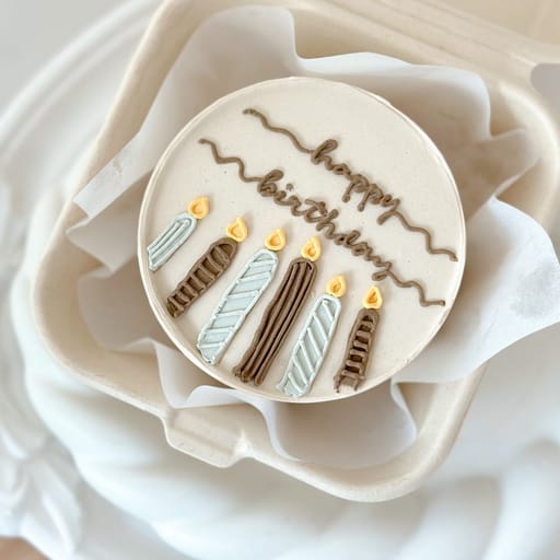 Birthday Candles Bento Cake