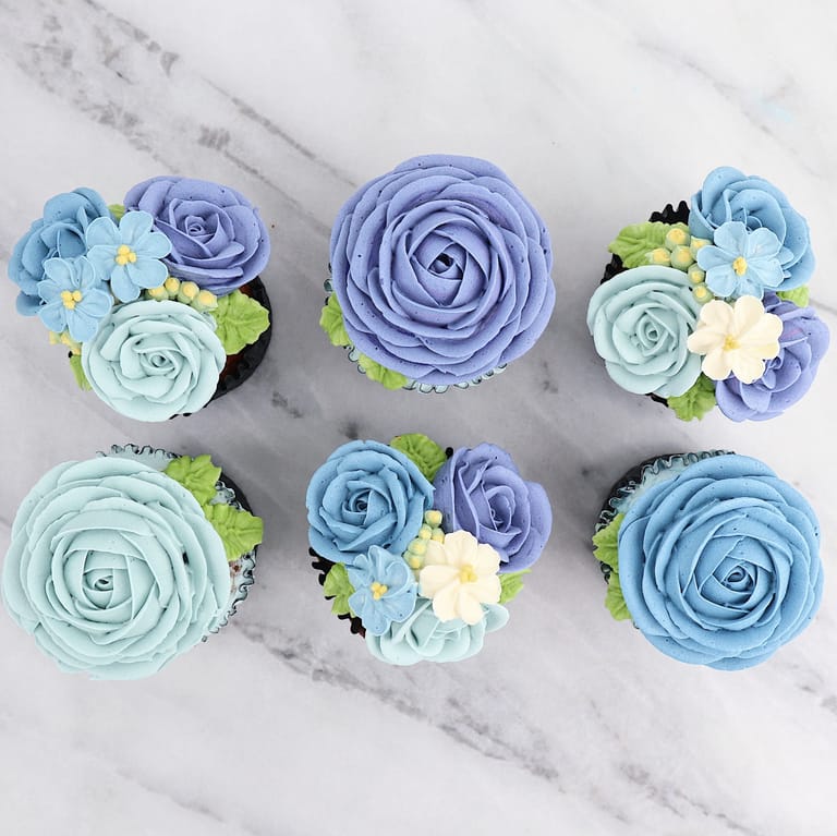 Ellie Box (Box of 6) – Flower Cupcake