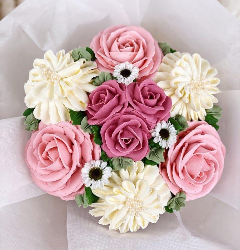 Valentina Bouquet – Flower Cupcake Bouquet