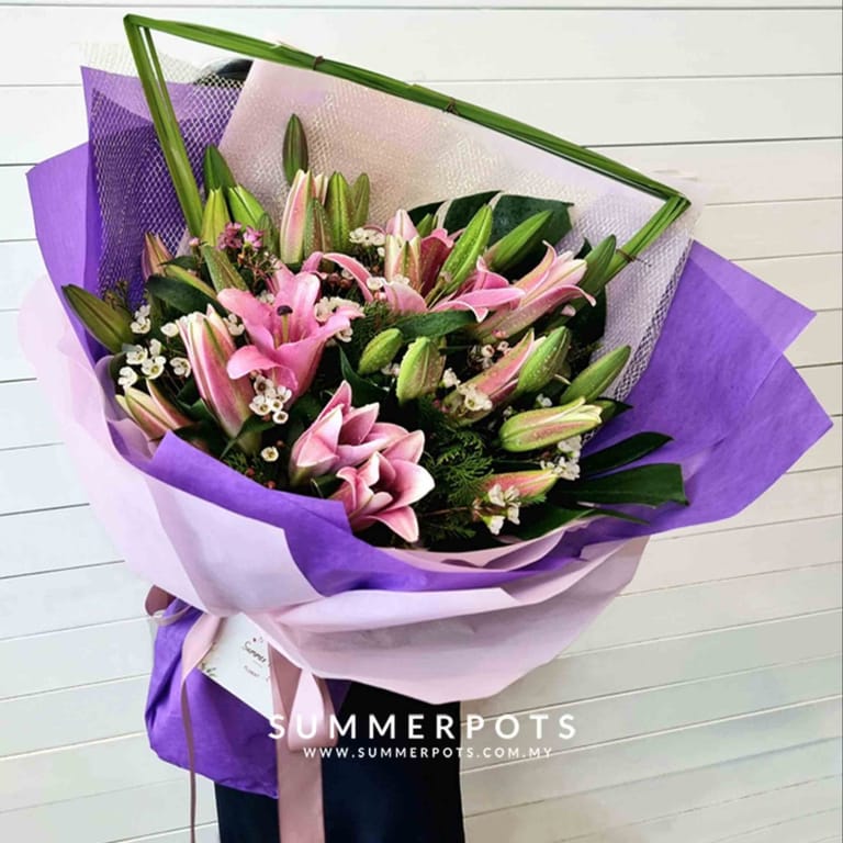Stargazer Lily Bouquet 277 - Image 1