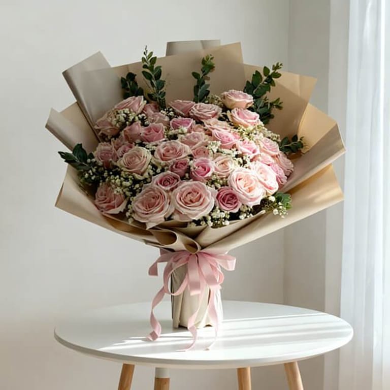 Large Bouquet of Pink Roses - Regal Roses - FA20499 - Image 1
