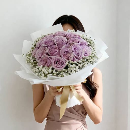 Buket Mawar Ungu - Eleanora - FA21459