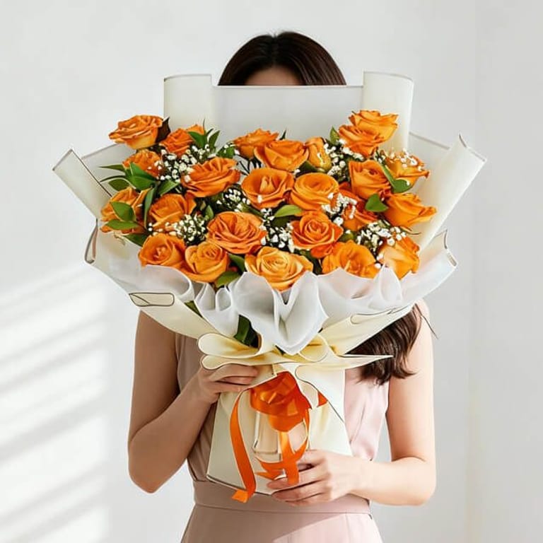 Wonder Orange Roses Bouquet - FA25893