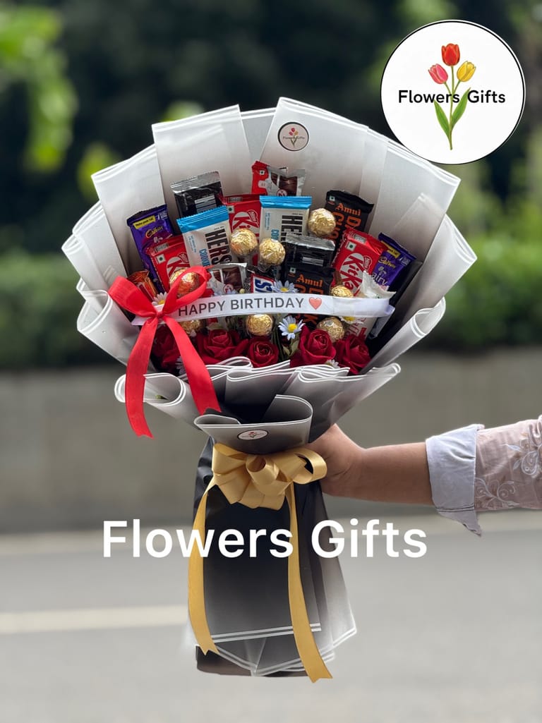 Happy Birthday Chocolate Bouquet - Image 1