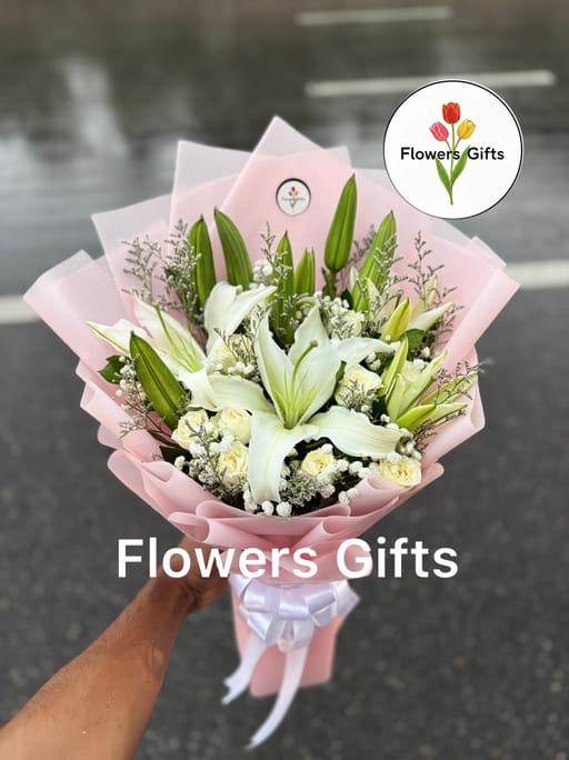 A Breath of Spring Lily Bouquet