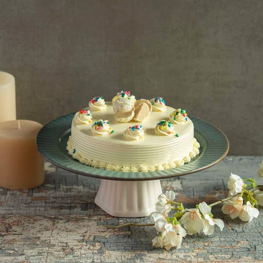 Vanilla Butter Cream Cake (Eggless)