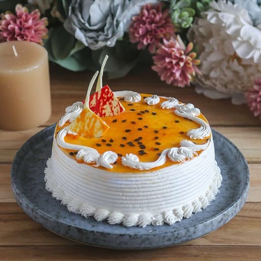 Passionfruit Pineapple Cake (Eggless)