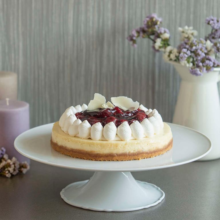 Baked Cherry Cheese Cake (Eggless) - Image 1