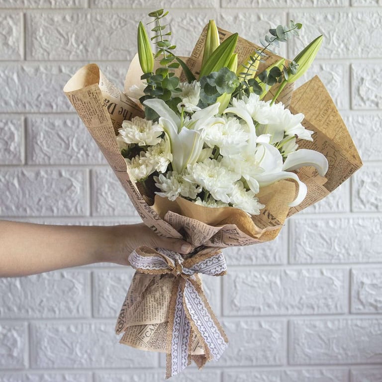 Luminous Lillies And Chrysanthemums - Image 1