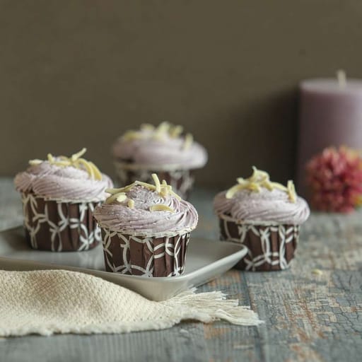 Blueberry Cupcake (Eggless)