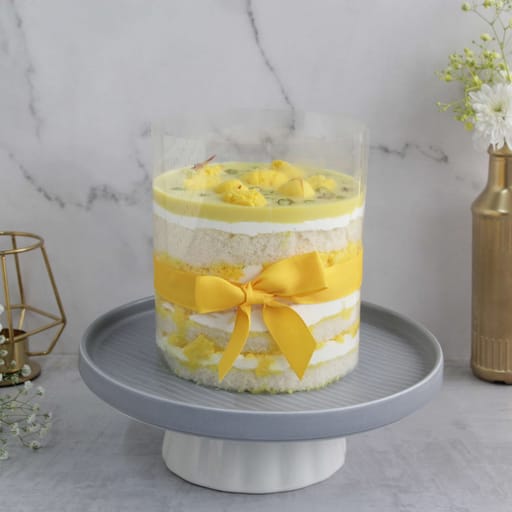 Rasmalai Pull Me Up Cake (Eggless)