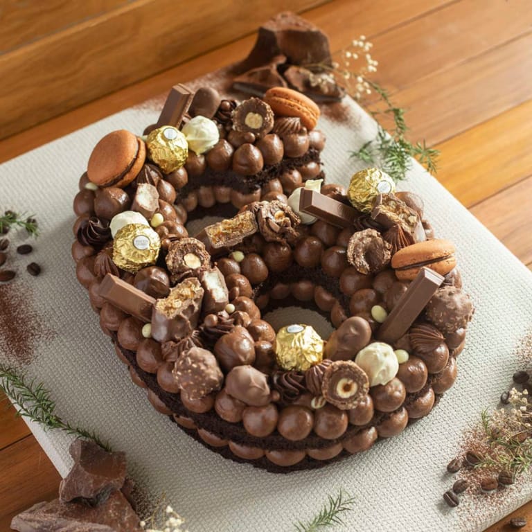 Numeric No.6 Chocolate Overloaded Cake (Eggless) - Image 1