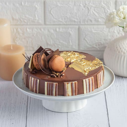 Ambrosial Ecstacy With Gold Leaf (Eggless)