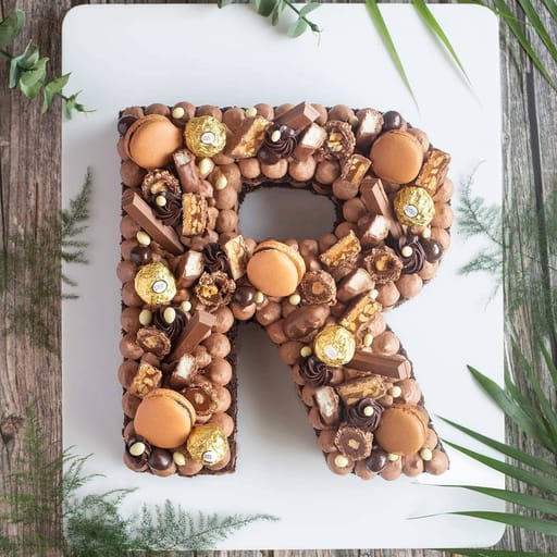 Cake R ( Almond Chocolate, Chocolate Fudge, Belgium Ganache)