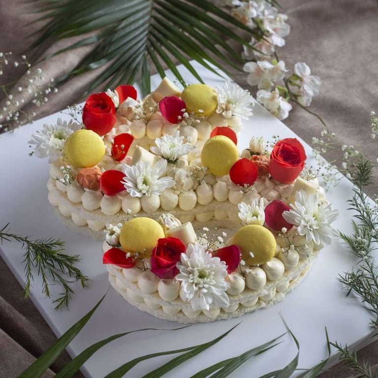 Alphabetical Cake S Almond Sponge , Vanilla Butter Cream - Image 1