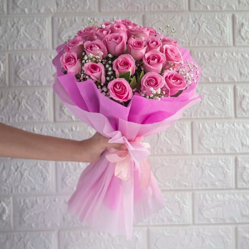 Bouquet Of 20 Pink Roses