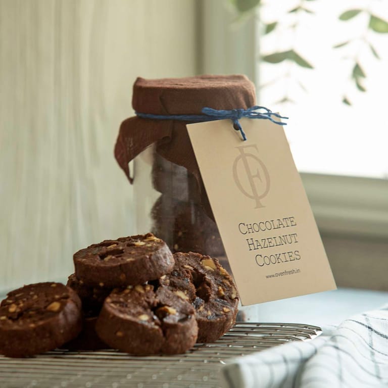 Choclate and hazelnut cookies (Eggless) - Image 1