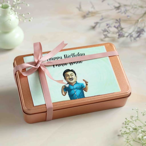 Happy Birthday Mota Bhai Box Of Cookies 300 gms (Eggless)