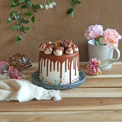 Chocolate Snickers Cake 1KG (Eggless)
