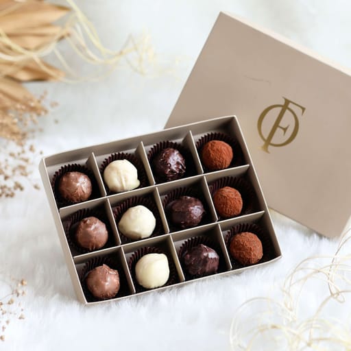 Box of 12 Assorted Truffles (Eggless)