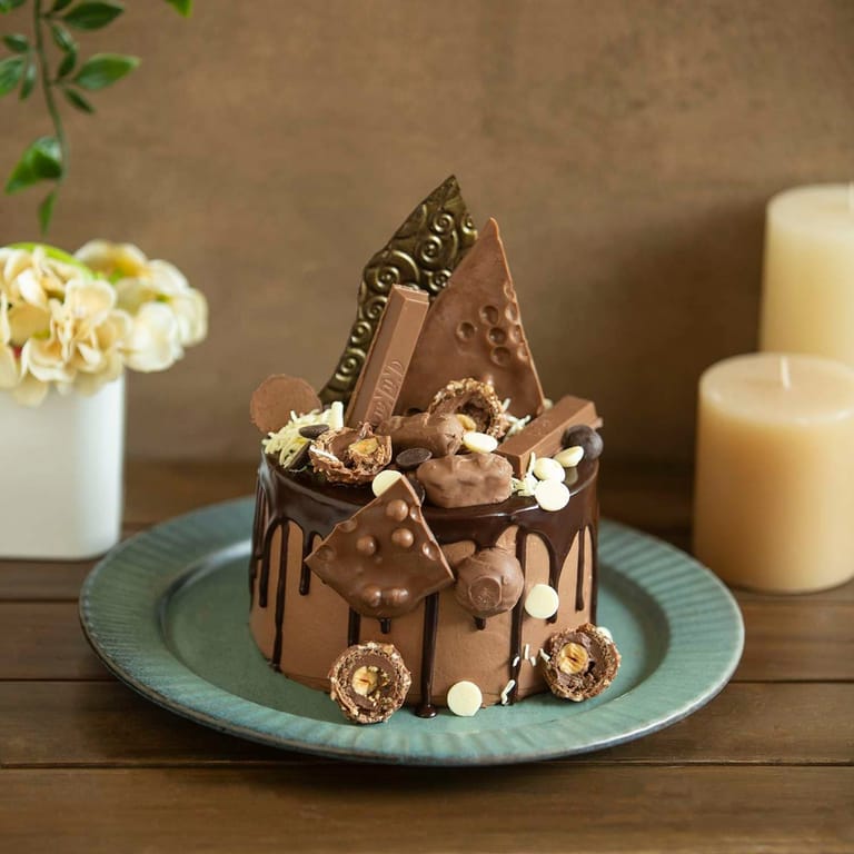 Chocoholic Overloaded Chocolate Cake (Eggless) - Image 1