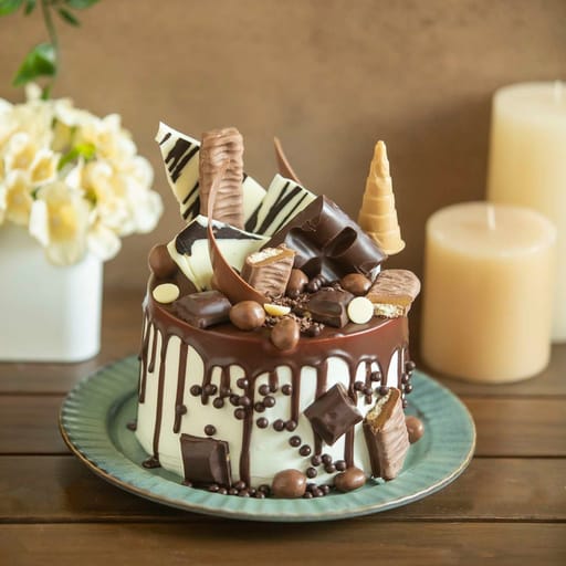 Overindulgent Chocolate Overloaded Cake (Eggless)
