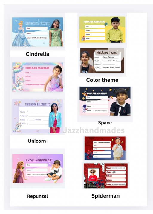 Customised nameslip Pack of 30