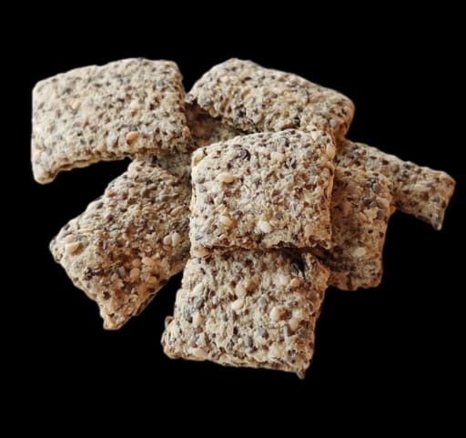 Keto Chia Seeds Almond Crackers /Keto Chia Seeds Glow