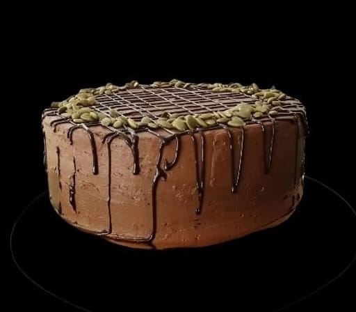 Keto Avocado Dark Chocolate Cake