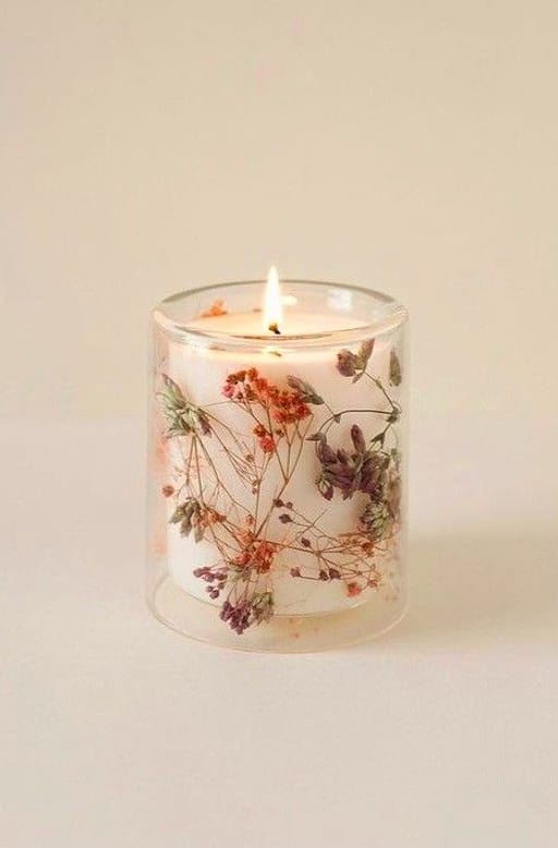 Floral-Scented Candle