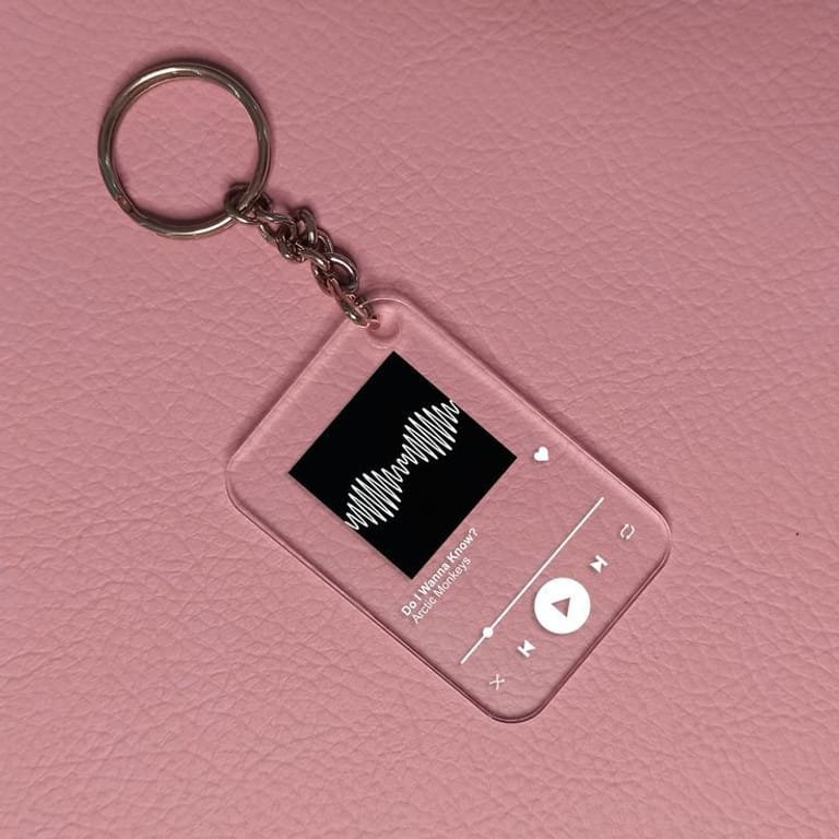  Custom Spotify Glass Keychain