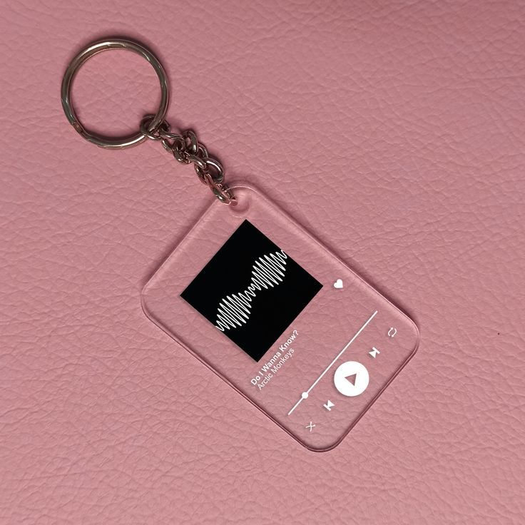  Custom Spotify Glass Keychain