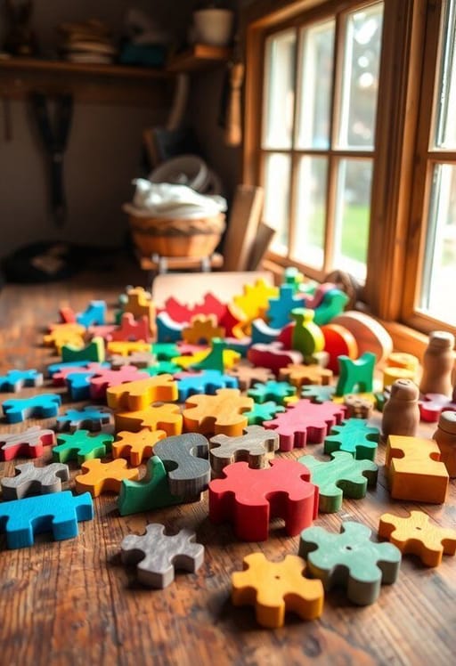 Chunky Wooden Puzzles 