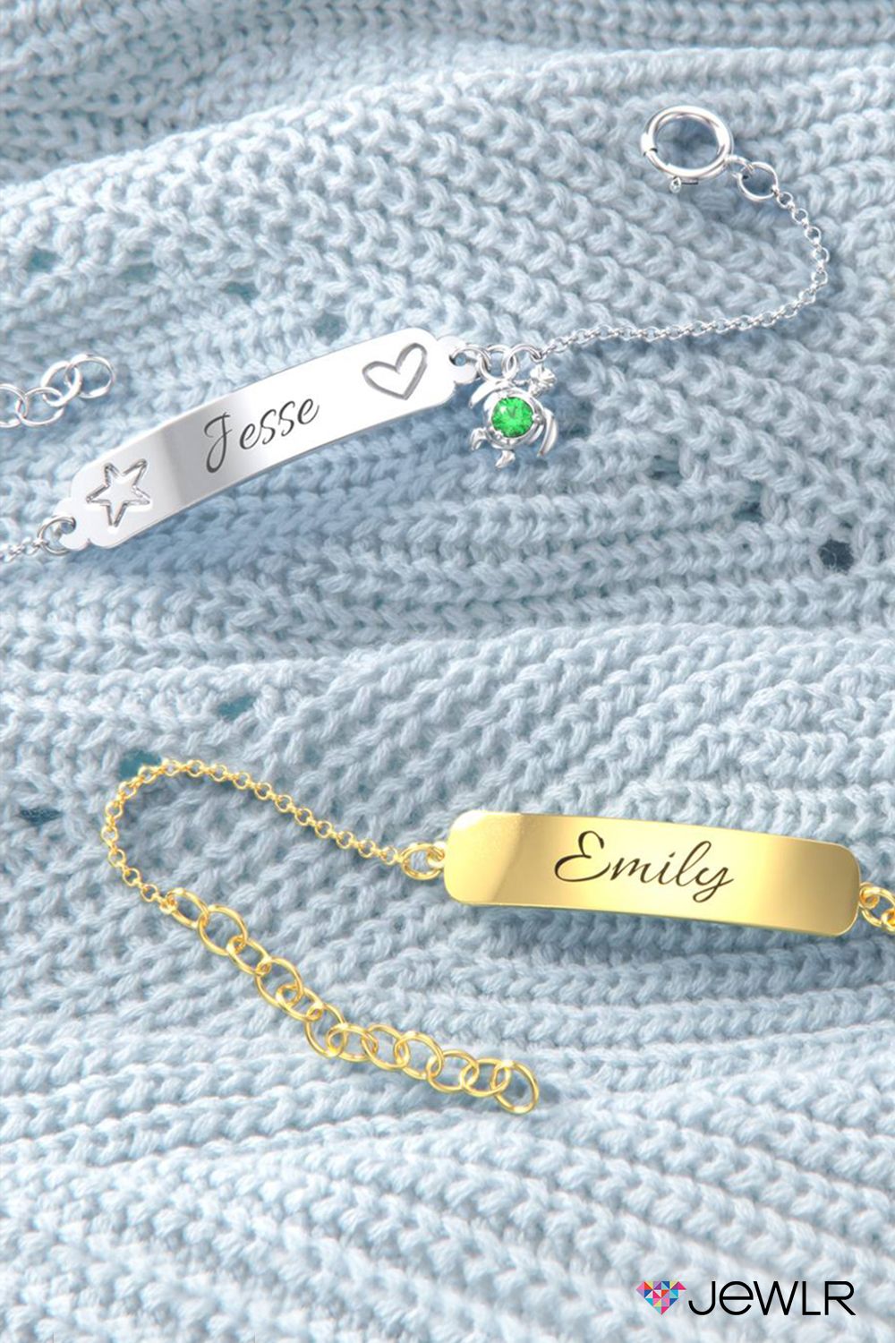  Name-Engraved Baby Bracelet